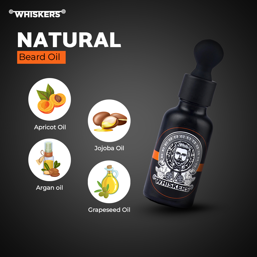 Power Beard Oil For Patchy & Uneven Beard Nourishes for Longer and Thicker Beard Hair