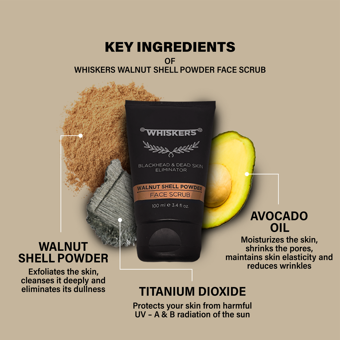 Walnut Shell Powder Face Scrub | Buy 1 Get 1 Festive Offer !!