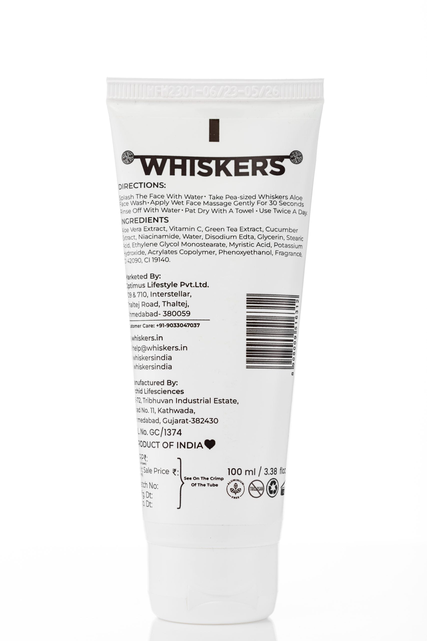 facewash back