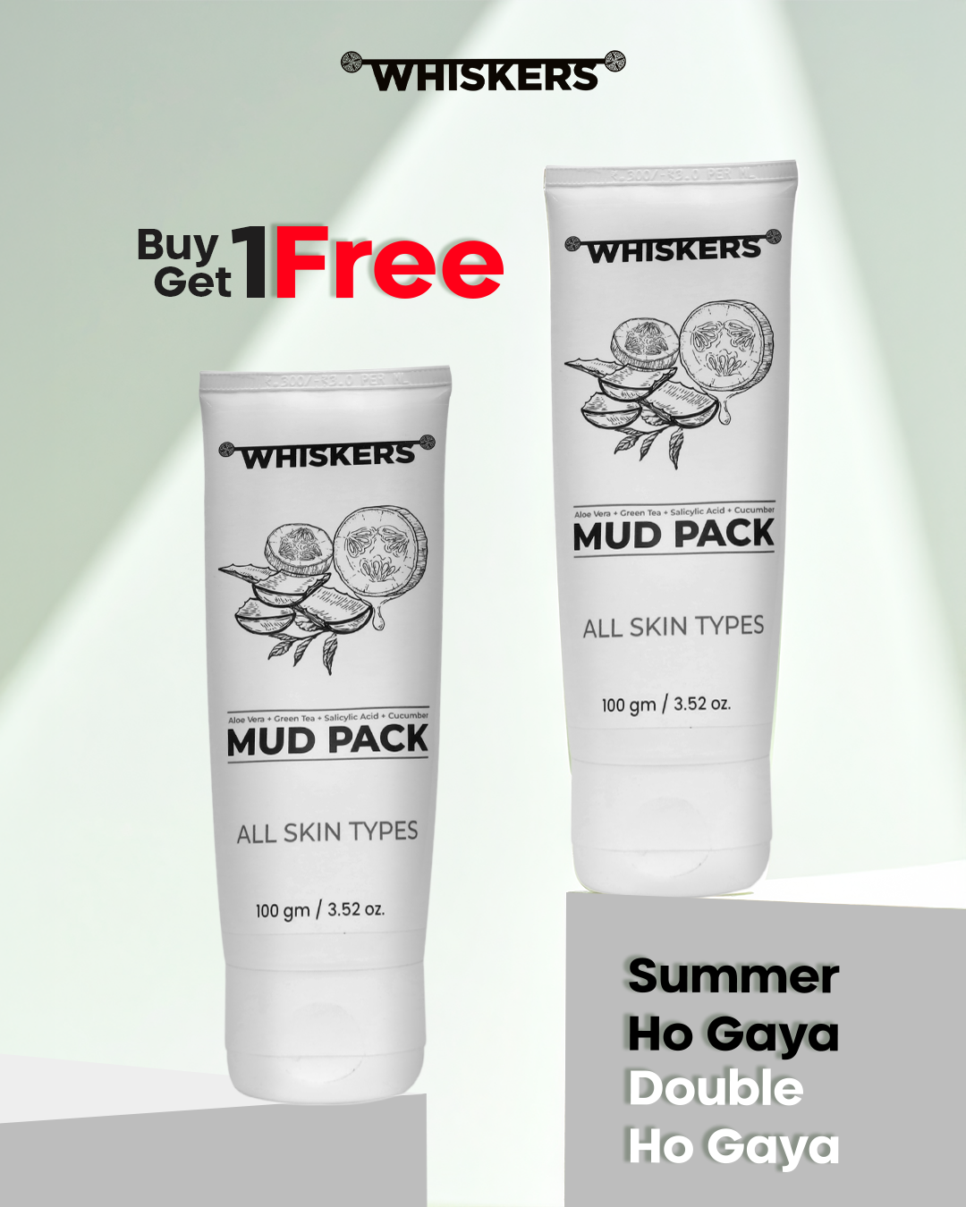 Aloe Vera Green Tea & Cucumber Mud Pack