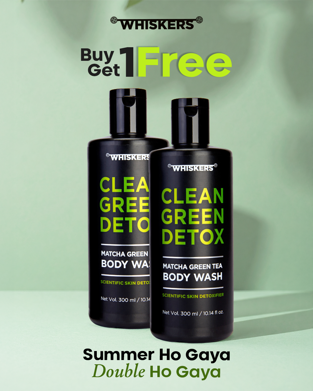 Matcha Green Tea Body Wash Absorbing Sweat & Body Odour